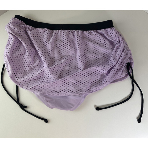Swim Cacique Lane Bryant 2 Piece Swim Perforated Light Purple Size 14 Wireless - Picture 6 of 9